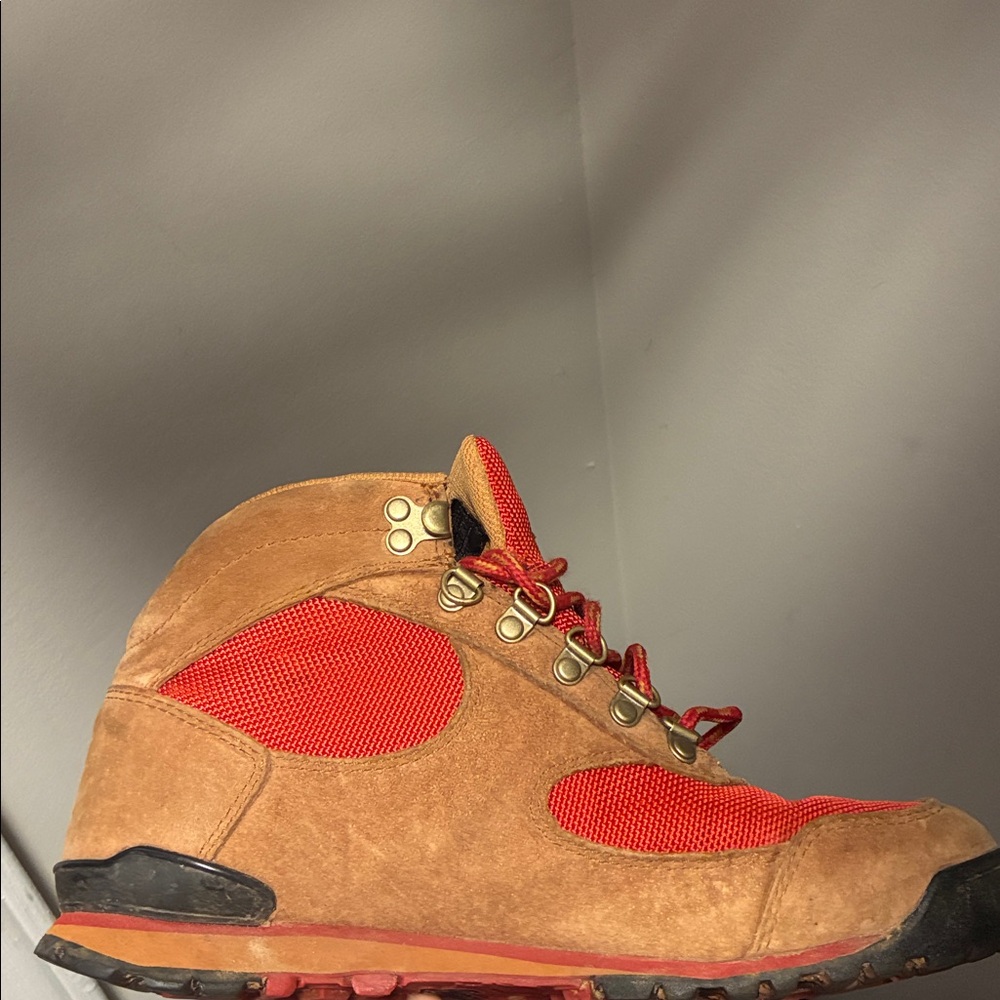 Danner Tan and Red Jag Waterproof Hiking Boot - Picture 4 of 4